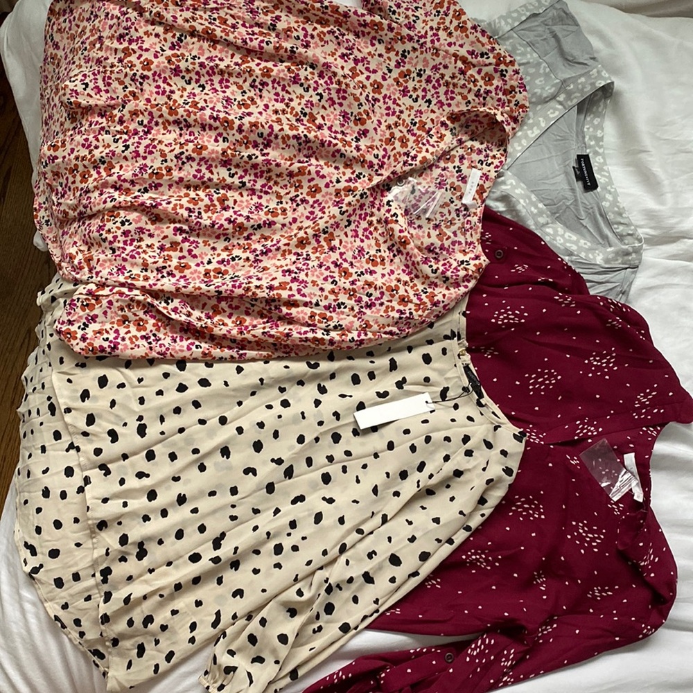 Work blouse bundle size small NWT